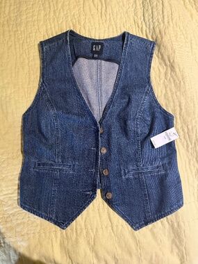 NWT Gap Denim Vest XXS